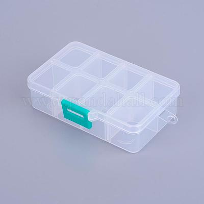 1 Plastic Bead Organizer Box, Adjustable Dividers, Sewing storage
