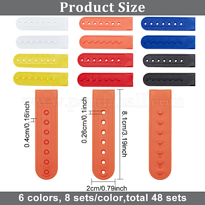 1pc Snapback Strap Replacement with 7 Holes Colorful Hat Repair Fastener  Buckle Clip Extender for Baseball Cap Hat Accessories