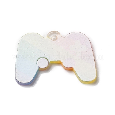 Pendenti in acrilico orgoglio color arcobaleno&nbsp;MACR-O048-01-1