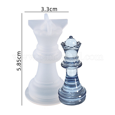 Handmade Resin Chess Mold Epoxy Casting Checkerboard Mould DIY Polymer Clay