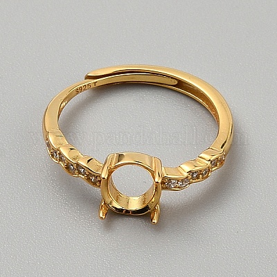 925 регулируемое кольцо из стерлингового серебра&nbsp;STER-WH0008-93-1