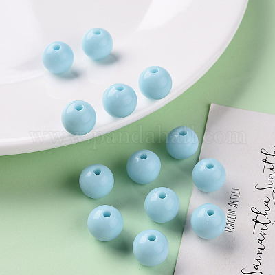 Непрозрачные акриловые бусины&nbsp;X-MACR-S370-C12mm-A07-1