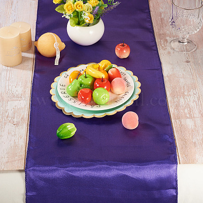 Chemin de table en polyester de couleur unie&nbsp;DIY-TAC0020-82B-1