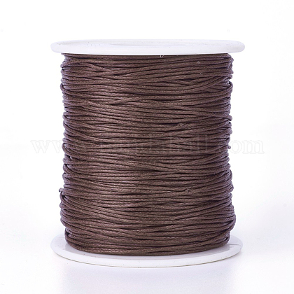 木綿糸ワックスコード  サドルブラウン  1mm  約100ヤード/ロール（300フィート/ロール） YC-R003-1.0mm-299-1
