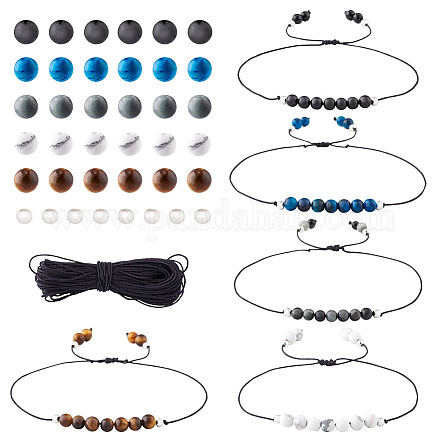 Kit de fabrication de bracelets de perles de pierre bricolage crafans DIY-CF0001-12-1