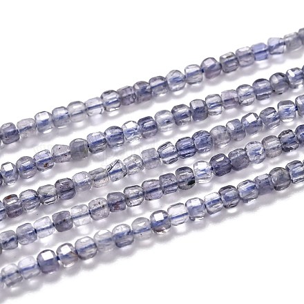 Hilos de perlas naturales de iolita / cordierita / dicroita G-H266-30-1