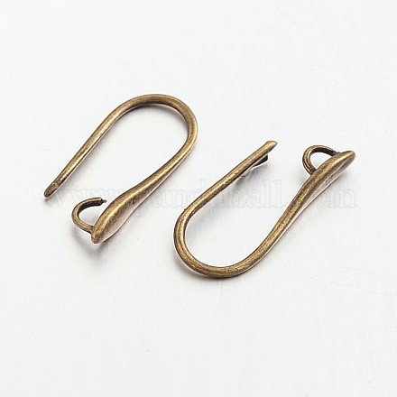 Brass Earring Hooks for Earring Designs KK-M142-02AB-RS-1