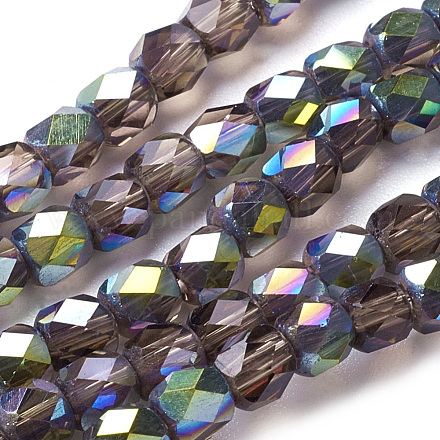 Electroplate Glass Beads Strands EGLA-F001-A05-1