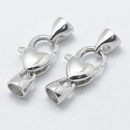 925 Sterling Silver Lobster Claw Clasps STER-K169-08P-1