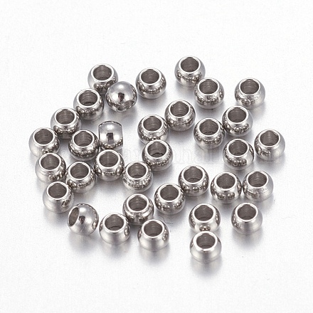 202 Stainless Steel Beads STAS-F170-07P-B-1