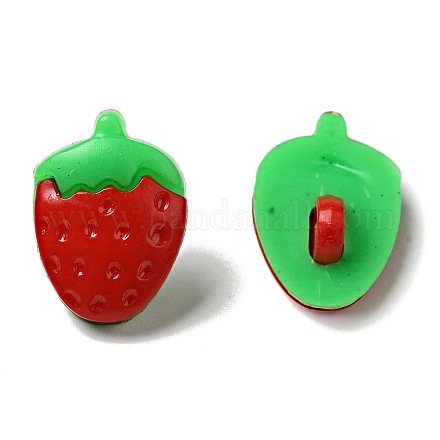 Boutons de fraises en acrylique BUTT-E025-03-1