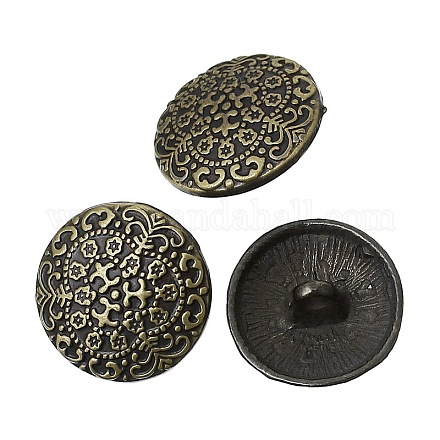 Zinc Alloy Shank Buttons BUTT-N0002-22AB-1
