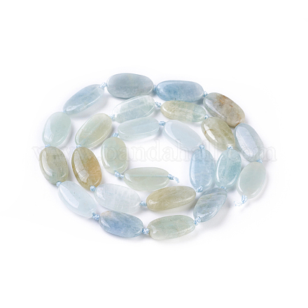 Chapelets de perles en aigue-marine naturelle G-F645-06-1