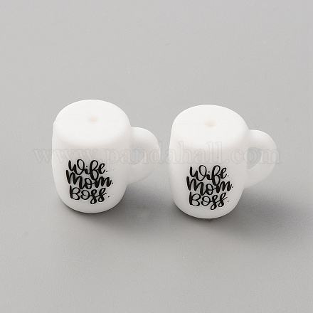 Чашка с силиконовыми бусинами SIL-WH0006-18H-1