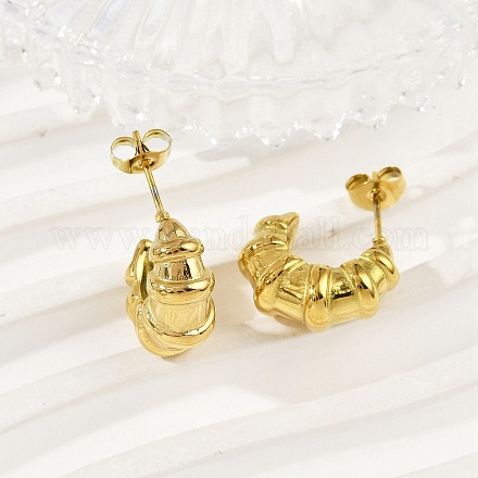 Серьги-гвоздики из нержавеющей стали 304 EJEW-S272-02G-1