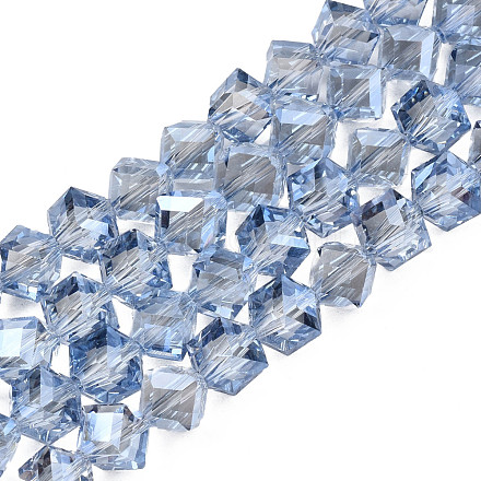 Placcare trasparente perle di vetro fili EGLA-N002-29-F01-1