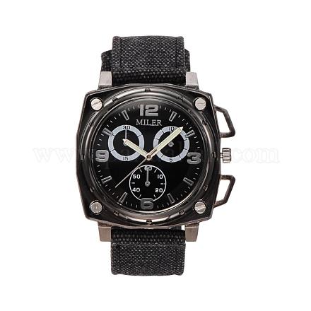 Men's High Quality Stainless Steel Braided Nylon Rope Quartz Wristwatches WACH-N037-06D-1