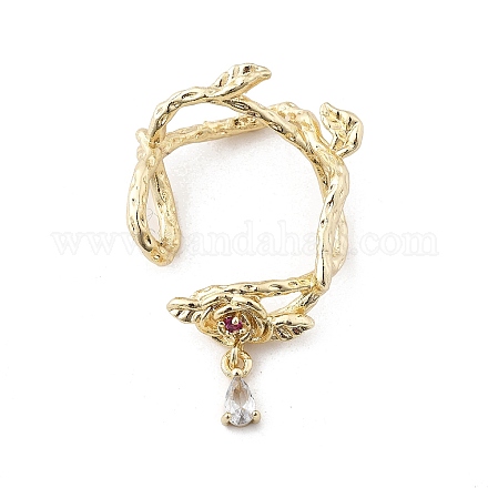 Латунная оправа из бусинок из прозрачного кубического циркония с микропаве&nbsp;LS-KK-K371-49G-1