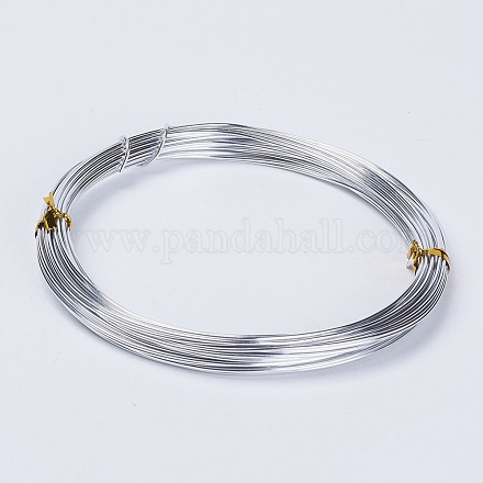 アルミ製ワイヤー  銀  18ゲージ  1.0mm  10m /ロール（32.8フィート/ロール） AW-AW10x1.0mm-01-1