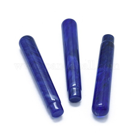 Cuentas de vidrio de piedra de sandía azul sintético G-G795-03-02C-1