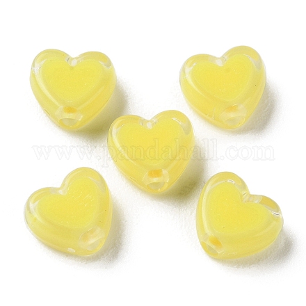 Heart Acrylic Beads TACR-C001-01A-1