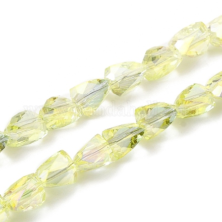 Transparent Electroplate Glass Beads Strands EGLA-I017-02-FR01-1