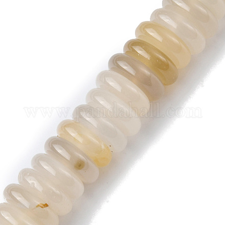 Bianco naturale agata fili di perline G-F743-06I-1