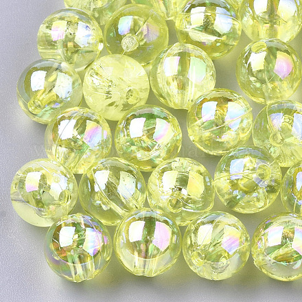 Perles en plastique transparentes OACR-S026-4mm-14-1