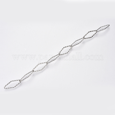 304 Stainless Steel Cross Chains STAS-T045-07-1