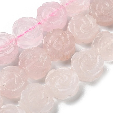 Chapelets de perles en quartz rose naturel G-B065-B16-1
