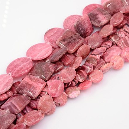 Natural Striped Stone Beads Strands G-K001-M04C-1