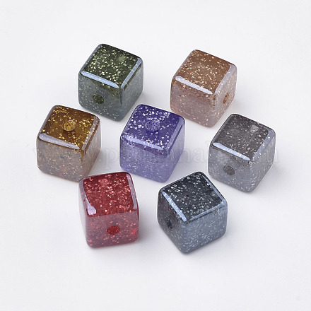 Glitter Powder Acrylic Beads MACR-S268-L-1