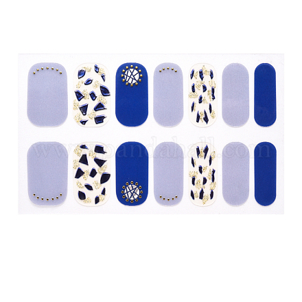 Pegatinas de uñas de cubierta completa de arte de uñas MRMJ-S058-918-1