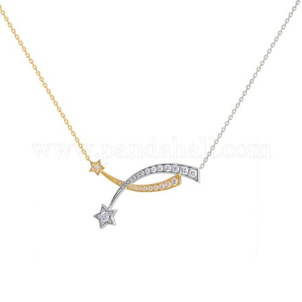 925 ожерелье из стерлингового серебра NJEW-BB60511-A-1