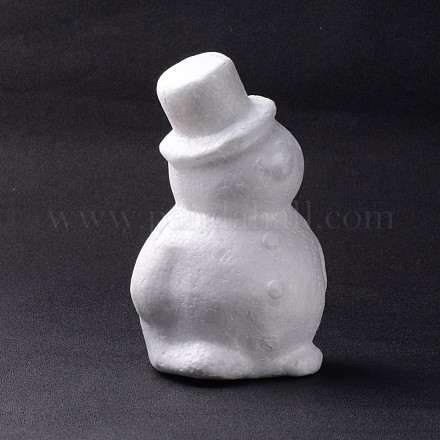 Muñeco de nieve navideño modelado de espuma de poliestireno manualidades de decoración diy DJEW-K001-B06-1