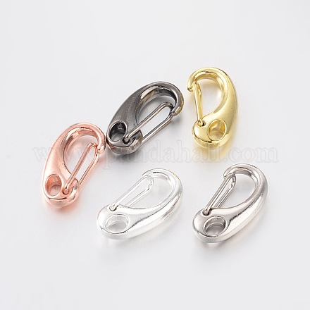 Rack Plating Alloy Keychain Clasp Findings PALLOY-L157-02-1