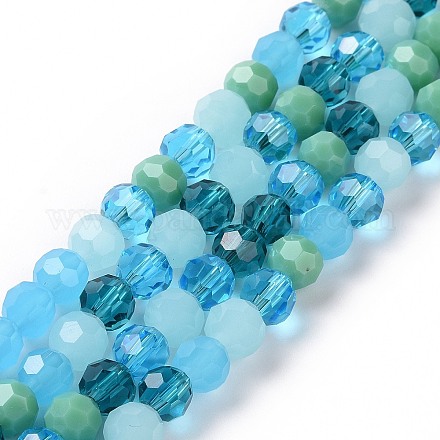 Chapelets de perles en verre GLAA-E036-09G-1
