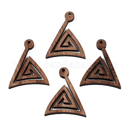 Подвески из натурального орехового дерева WOOD-T032-03-1