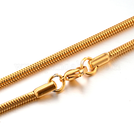 Collares de cadena de serpiente de 304 acero inoxidable STAS-M174-005G-2.4-1