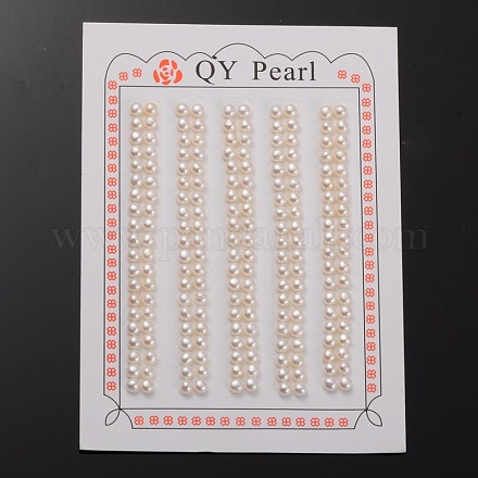 Natur kultivierten Süßwasser Perlen PEAR-E001-18-1