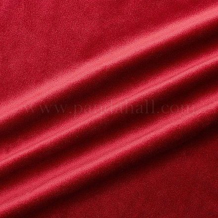 ベネクレアレッドソフトベルベット生地150x100cmソフトぬいぐるみ室内装飾用生地  カーテン  室内装飾品  ドレス衣類アクセサリー  厚さ0.7mm DIY-WH0168-98B-1