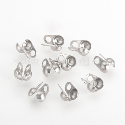 304 Stainless Steel Bead Tips X-STAS-Q210-89-1