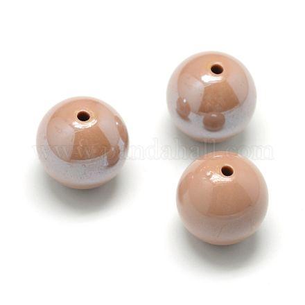 Pearlized Style Acrylic Beads MACR-S826-14mm-F-1