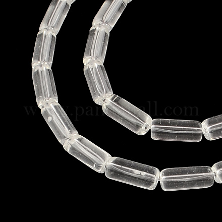 Chapelets de perles en verre transparent GLAA-R162-15x6-09-1