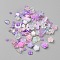 Resin Cabochons, Nail Art Decoration Accessories, Mixed Shape, Violet, 3~15x3~11x1~4mm