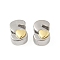 Brass Beads, Platinum & Golden, Letter S, 11x7.5x7.5mm, Hole: 5x4mm