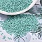 MIYUKI Delica Beads, Cylinder, Japanese Seed Beads, 11/0, (DB1576) Opaque Sea Opal AB, 1.3x1.6mm, Hole: 0.8mm, about 10000pcs/bag, 50g/bag