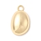 Alloy Pendantss, Long-Lasting Plated, Lead Free & Cadmium Free, Rack Plating, Oval Charm, Golden, 31.5x19.5x9.5mm, Hole: 4mm