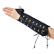 SUPERFINDINGS PU Leather Archery Arm Guard Black Adjustable Forearm Guard for Archery Bow 33.5cm/13.2inch Wristband Costume for Recurve Bow Shooting Hunting