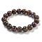 Round Synthetic Gold Clinquant Stone Stretch Bracekets, Dyed Bracekets for Men Women, Violet, Inner Diameter: 2-1/8 inch(5.5cm)